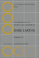 Livre Relié Handbook on the Physics and Chemistry of Rare Earths: Volume 62 de Jean-Claude G. (Swiss Federal Institute of Bunzli