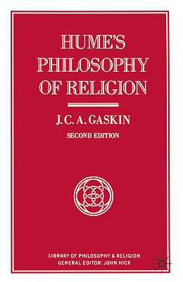 Couverture cartonnée Hume s Philosophy of Religion de J. C. A. Gaskin