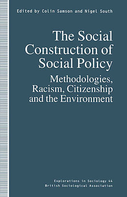 Couverture cartonnée The Social Construction of Social Policy de Colin Samson