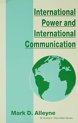 Couverture cartonnée International Power and International Communication de Mark D Alleyne