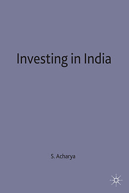 Livre Relié Investing in India de S. Acharya