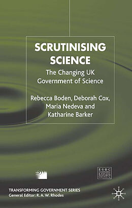 Fester Einband Scrutinising Science von R. Boden, D. Cox, M. Nedeva