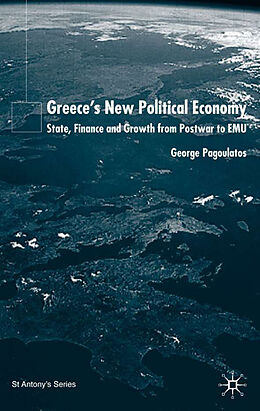 Livre Relié Greeces New Political Economy de George Pagoulatos