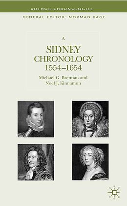 Fester Einband A Sidney Chronology von M. Brennan, N. Kinnamon