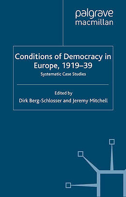 E-Book (pdf) The Conditions of Democracy in Europe 1919-39 von 