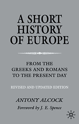 Couverture cartonnée A Short History of Europe de A. Alcock