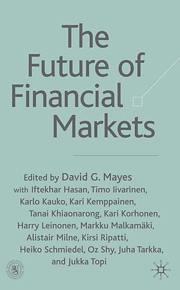 Livre Relié The Future of Financial Markets de D. Mayes