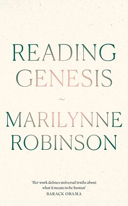 Livre Relié Reading Genesis de Marilynne Robinson