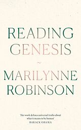 Couverture cartonnée Reading Genesis de Marilynne Robinson