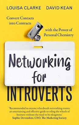 Couverture cartonnée Networking for Introverts de Kean David, Louisa Clarke