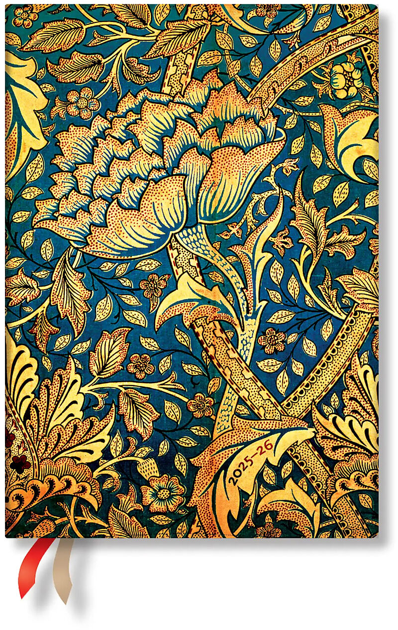 PAPERBLANKS Agenda Morris Danse Midi 25/26 DF0868-3 1W/2S 13M FR HOR HC 13x18cm