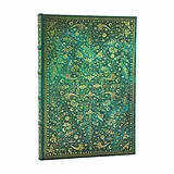 Fester Einband Emerald Flower (Nature's Grace) Midi Unlined Hardcover Journal (Elastic Band Closure) von Paperblanks