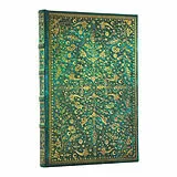 Fester Einband Emerald Flower (Nature's Grace) Mini Lined Hardcover Journal (Elastic Band Closure) von Paperblanks