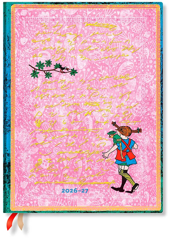 PAPERBLANKS Agenda Pippi Lang. Ultra 26/27 DD1733-3 1W/2S 18M DE VER HC 18x23cm