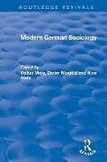 Couverture cartonnée Modern German Sociology de Volker Misgeld, Dieter Stehr, Nico (Zeppelin Meja