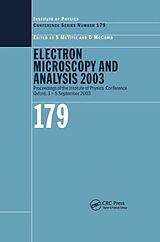 Couverture cartonnée Electron Microscopy and Analysis 2003 de S Mccomb, D Mcvitie