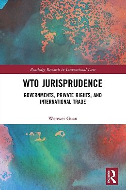 Couverture cartonnée WTO Jurisprudence de Wenwei Guan