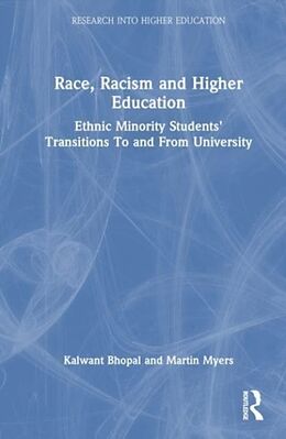 Couverture cartonnée Race, Racism and Higher Education de Bhopal Kalwant, Myers Martin