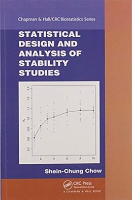 Couverture cartonnée Statistical Design and Analysis of Stability Studies de Shein-Chung Chow