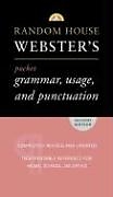 Couverture cartonnée Random House Webster's Pocket Grammar, Usage, and Punctuation de Random House