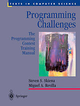 Couverture cartonnée Programming Challenges de Miguel A. Revilla, Steven S Skiena