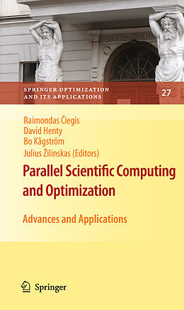 Livre Relié Parallel Scientific Computing and Optimization de 