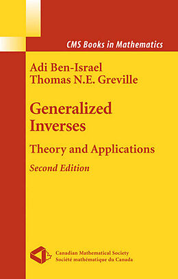 eBook (pdf) Generalized Inverses de Adi Ben-Israel, Thomas N. E. Greville