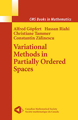 eBook (pdf) Variational Methods in Partially Ordered Spaces de Alfred Göpfert, Hassan Riahi, Christiane Tammer