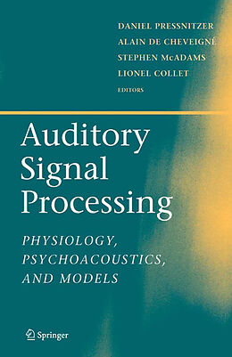 Livre Relié Auditory Signal Processing de 