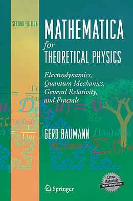 Livre Relié Mathematica for Theoretical Physics, w. CD-ROM de Gerd Baumann