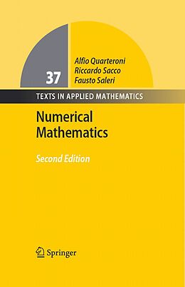 eBook (pdf) Numerical Mathematics de Alfio Quarteroni, Riccardo Sacco, Fausto Saleri