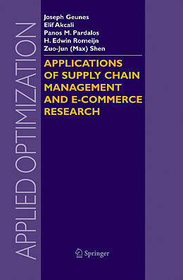 Fester Einband Applications of Supply Chain Management and E-Commerce Research von 