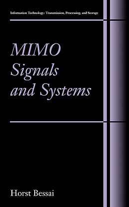 Couverture cartonnée Mimo Signals and Systems de Horst Bessai