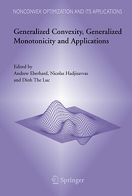 Fester Einband Generalized Convexity, Generalized Monotonicity and Applications von 