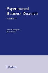 eBook (pdf) Experimental Business Research de Amnon Rapoport, Rami Zwick