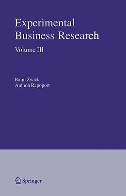 eBook (pdf) Experimental Business Research de 