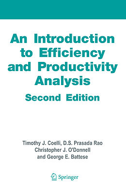 Couverture cartonnée An Introduction to Efficiency and Productivity Analysis de Timothy J. Coelli, George Edward Battese, Christopher J. O'Donnell