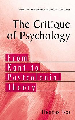 eBook (pdf) The Critique of Psychology de Thomas Teo