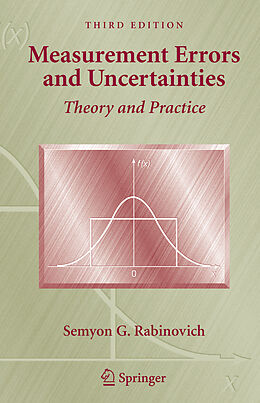 Livre Relié Measurement Errors and Uncertainties de Semyon G Rabinovich