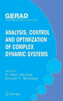 eBook (pdf) Analysis, Control and Optimization of Complex Dynamic Systems de El Kébir Boukas, Roland P. Malhamé