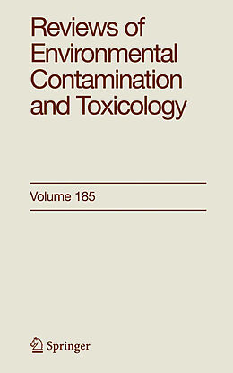 Livre Relié Reviews of Environmental Contamination and Toxicology 185 de 