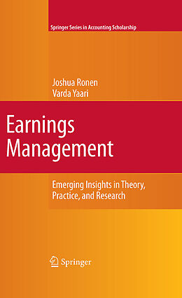 eBook (pdf) Earnings Management de Joshua Ronen, Varda Yaari