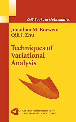 eBook (pdf) Techniques of Variational Analysis de Jonathan Borwein, Qiji Zhu