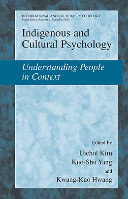 Livre Relié Indigenous and Cultural Psychology de 