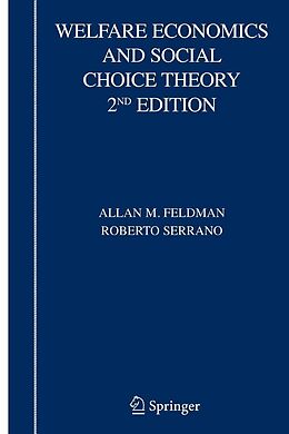 eBook (pdf) Welfare Economics and Social Choice Theory de Allan M. Feldman, Roberto Serrano