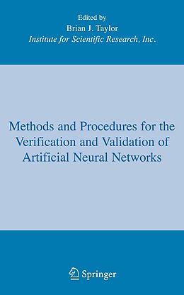 eBook (pdf) Methods and Procedures for the Verification and Validation of Artificial Neural Networks de 