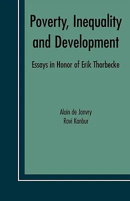 E-Book (pdf) Poverty, Inequality and Development von 