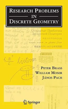 E-Book (pdf) Research Problems in Discrete Geometry von Peter Brass, William O. J. Moser, János Pach