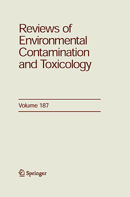 Livre Relié Reviews of Environmental Contamination and Toxicology 187 de 