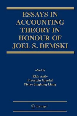 E-Book (pdf) Essays in Accounting Theory in Honour of Joel S. Demski von 